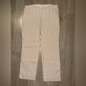 Chico's Men's Striped Chinos - Cream and Black